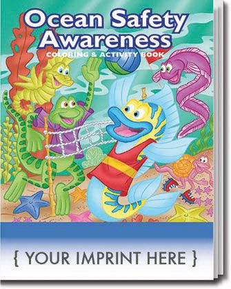 Main Product Image for Ocean Safety Awareness Coloring Book USA Made