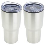 Odyssey 30 oz Stainless Steel/Polypropylene Travel Tumbler - Metallic Silver