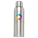 Ohana - 26oz. Stainless Water Bottle - Full Coloror - Chrome