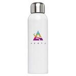 Ohana - 26oz. Stainless Water Bottle - Full Coloror - White