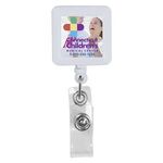 Olmsted VL 30" Cord Square Retractable Badge Reel - White