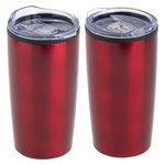 Olympus 20 oz. Stainless Steel/PP Tumbler - Medium Red