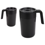 Omni 13 oz Stainless Steel/Polypropylene Mug - Medium Black