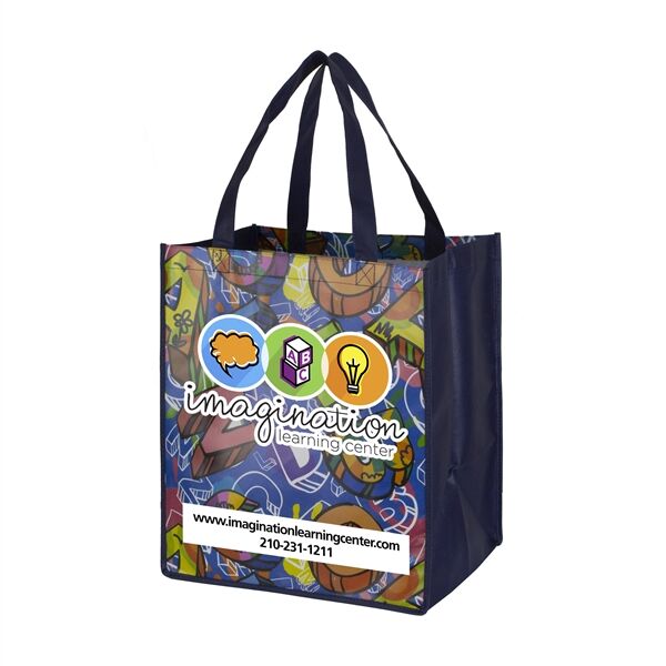 Main Product Image for Woodfield Full Color Glossy Lamination Grocery Shopping Tote