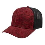 One Size Stretch-Fit Mesh Back Cap -  