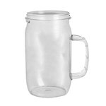 Open Mason Jar with handle - Clear