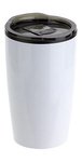 Optima 14 oz Stainless Steel/Polypropylene Tumbler - Medium White