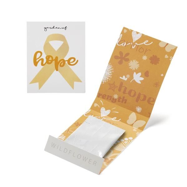 Main Product Image for Orange Ribbon Garden of Hope Seed Matchbook