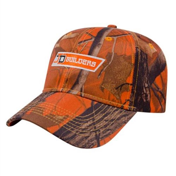 Main Product Image for Embroidered Orange Ridge Camo Cap