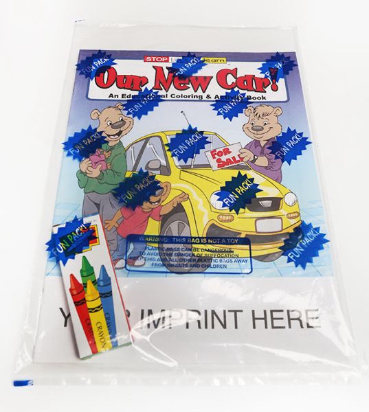 Main Product Image for Our New Car Coloring And Activity Book Fun Pack