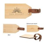 Outbound Bamboo Luggage Tag -  