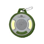Outdoor Wireless Speaker With COB Light - Hunter Green With Gray