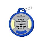 Outdoor Wireless Speaker With COB Light - Royal Blue With Gray