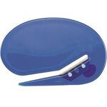Oval Cutter with magnetic strip - Translucent Blue