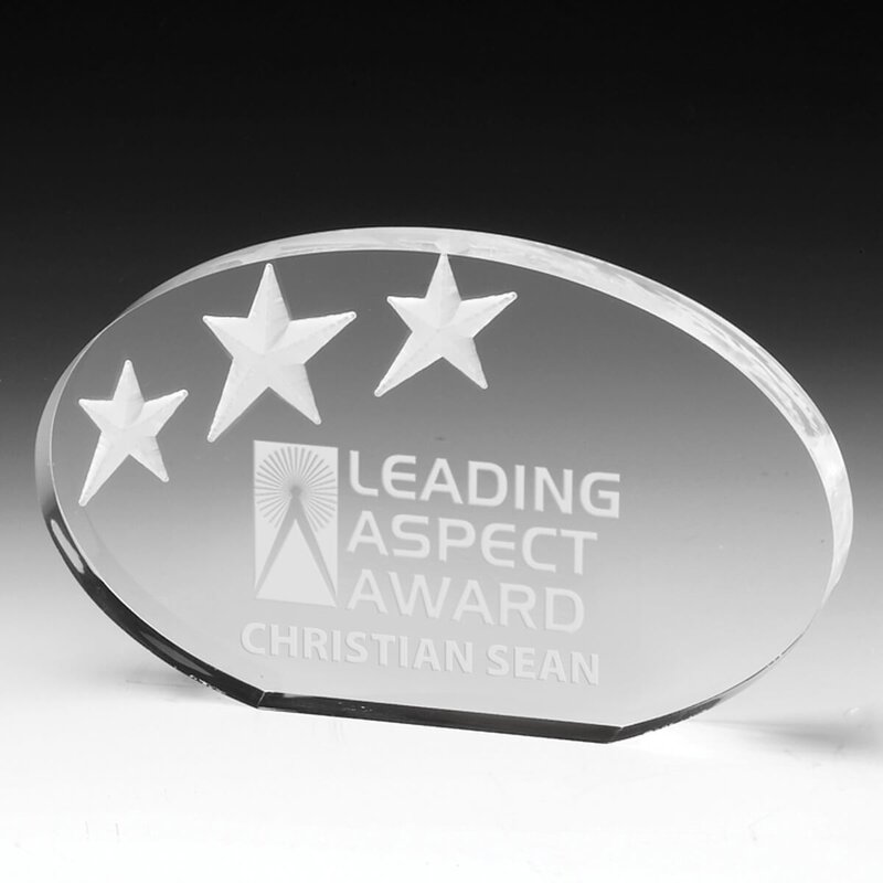 Main Product Image for Oval Deep Etch Award - Laser