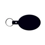 Oval Flexible Key Tag - Black