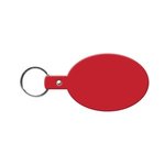 Oval Flexible Key Tag - Red
