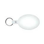 Oval Flexible Key Tag - Translucent Frost