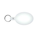 Oval Flexible Key Tag - Translucent Frost