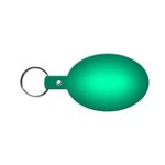 Oval Flexible Key Tag - Translucent Green