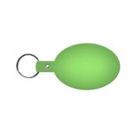 Oval Flexible Key Tag - Translucent Lime