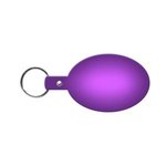 Oval Flexible Key Tag - Translucent Purple