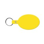 Oval Flexible Key Tag - Yellow