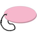 Oval Floating Key Tag - Pink