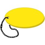 Oval Floating Key Tag - Yellow