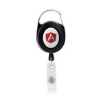 Oval Metal Retractable Badge Reel with Carabiner