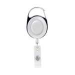 Oval Metal Retractable Badge Reel with Carabiner