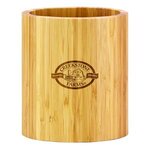 Buy Oval Shaped Bamboo Kitchen Utensil Holder
