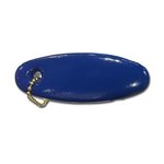 Oval Shaped Vinyl-Coated Floating Key Tag - Purple