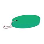 Oval Soft Floater Keychain - Green