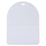 Oval Top Golf Bag Tag - White