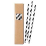 Paper Straw Set - 20/pc - Black