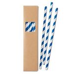 Paper Straw Set - 20/pc - Blue-reflex