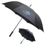 Parkside Auto-Open Umbrella with Contrasting Color Frame - Bright Blue