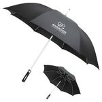 Parkside Auto-Open Umbrella with Contrasting Color Frame - Medium White