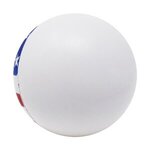 Patriotic Flag Round Stress Ball - Red-white-blue