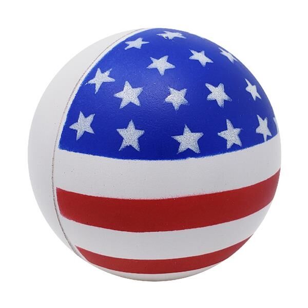 Main Product Image for Promotional Patriotic Flag Round Stress Relievers / Balls