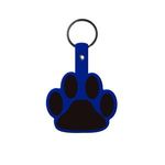 Paw Flexible Key Tag - Blue