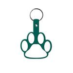 Paw Flexible Key Tag - Dark Green