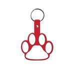 Paw Flexible Key Tag - Red