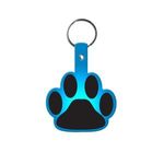 Paw Flexible Key Tag - Translucent Blue