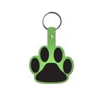 Paw Flexible Key Tag - Translucent Lime