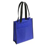 Peak Tote Bag with Pocket - Blue