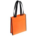 Peak Tote Bag with Pocket - Orange