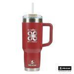 Pelican Porter™ 40 oz. Recycled Double Wall Stainless Ste... - Red