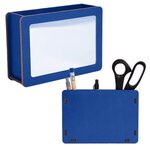 Pen Holder With Mirror - Royal Blue